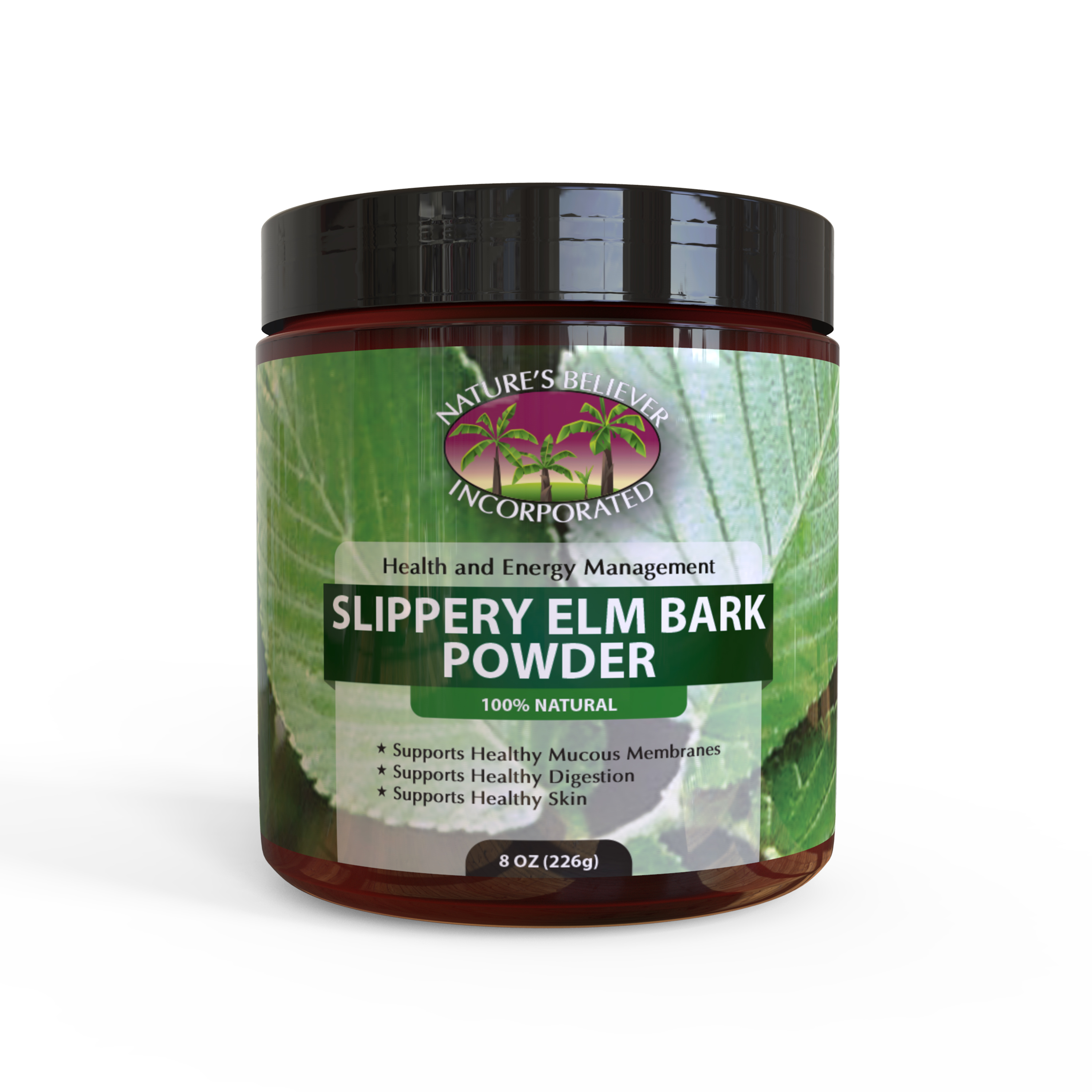 Slippery Elm Bark Powder Wild Crafted 8OZ – Sore Throat, Cough, & Skin ...